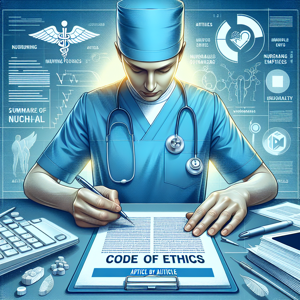 Codigo de etica de enfermagem resumo: explicação clara artigo por artigo